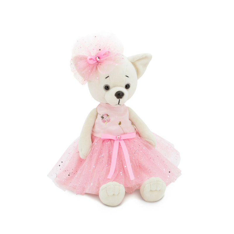 Orange Toys - Lucky Doggy - Lili a plüss kutya pink ruhában (40 cm)